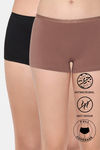 Zivame Low Rise Full Coverage Boyshort Panty (Pack of 2) - Multicolor — thumbnail 1